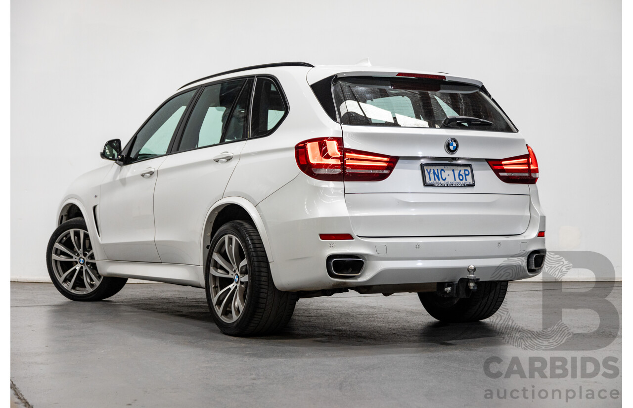 11/2015 BMW X5 Xdrive 30d (AWD) M-Sport Pack F15 MY15 4d Wagon Mineral White Metallic Turbo Diesel 3.0L - 7 Seater