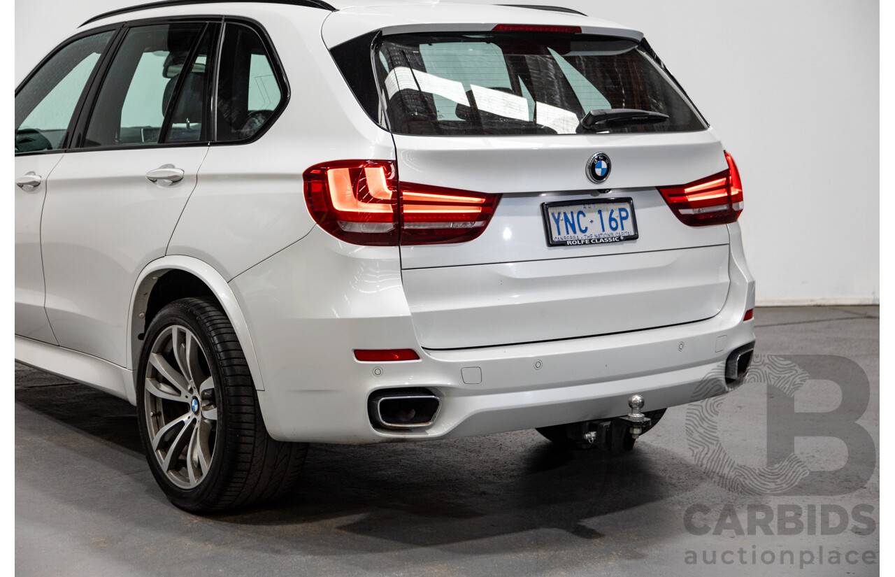 11/2015 BMW X5 Xdrive 30d (AWD) M-Sport Pack F15 MY15 4d Wagon Mineral White Metallic Turbo Diesel 3.0L - 7 Seater