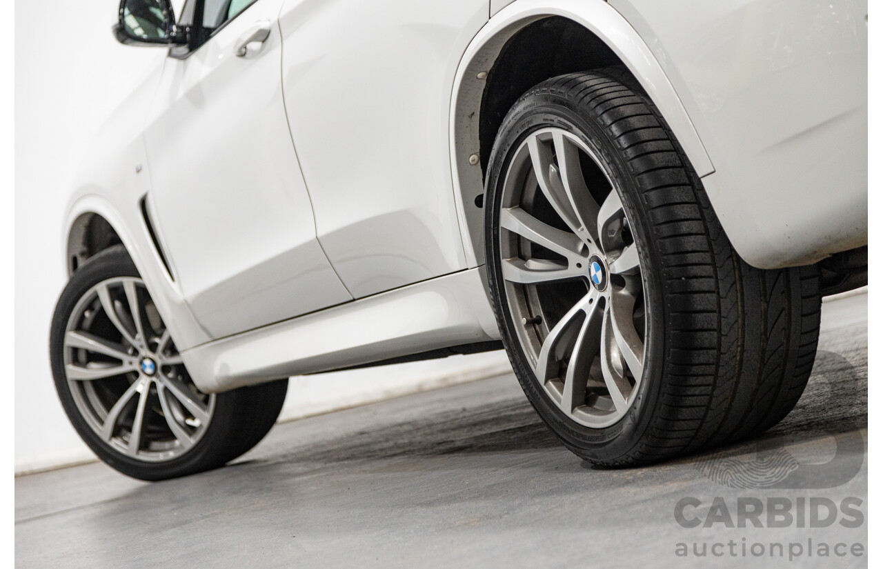 11/2015 BMW X5 Xdrive 30d (AWD) M-Sport Pack F15 MY15 4d Wagon Mineral White Metallic Turbo Diesel 3.0L - 7 Seater