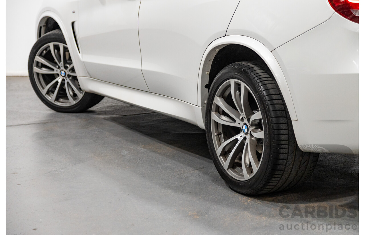 11/2015 BMW X5 Xdrive 30d (AWD) M-Sport Pack F15 MY15 4d Wagon Mineral White Metallic Turbo Diesel 3.0L - 7 Seater