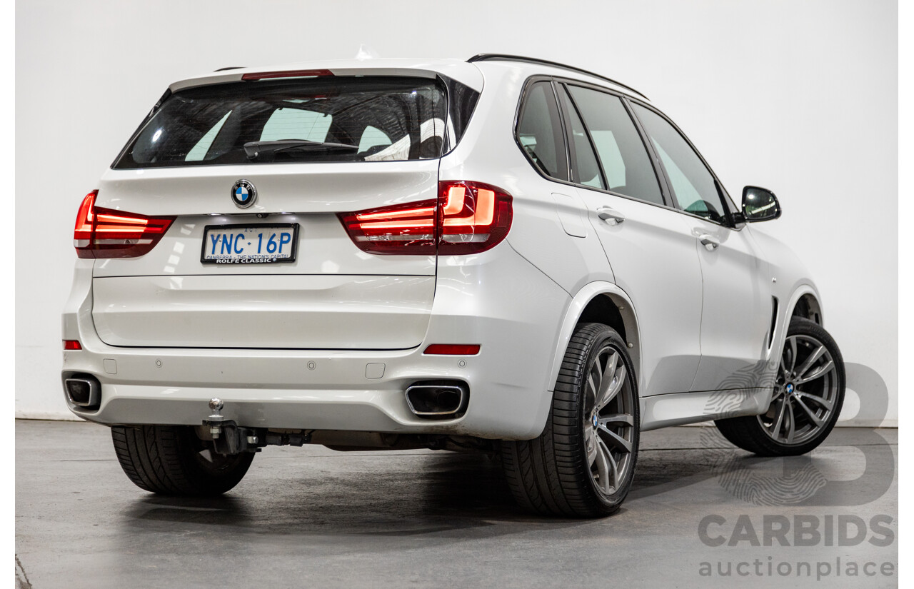 11/2015 BMW X5 Xdrive 30d (AWD) M-Sport Pack F15 MY15 4d Wagon Mineral White Metallic Turbo Diesel 3.0L - 7 Seater
