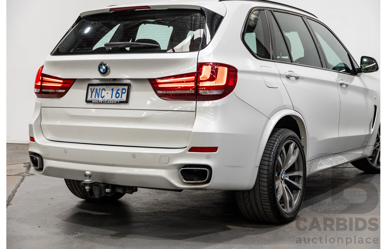 11/2015 BMW X5 Xdrive 30d (AWD) M-Sport Pack F15 MY15 4d Wagon Mineral White Metallic Turbo Diesel 3.0L - 7 Seater
