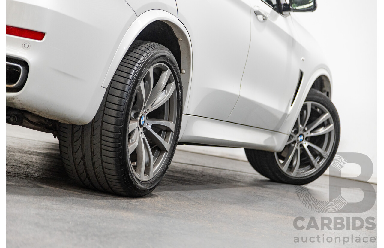 11/2015 BMW X5 Xdrive 30d (AWD) M-Sport Pack F15 MY15 4d Wagon Mineral White Metallic Turbo Diesel 3.0L - 7 Seater