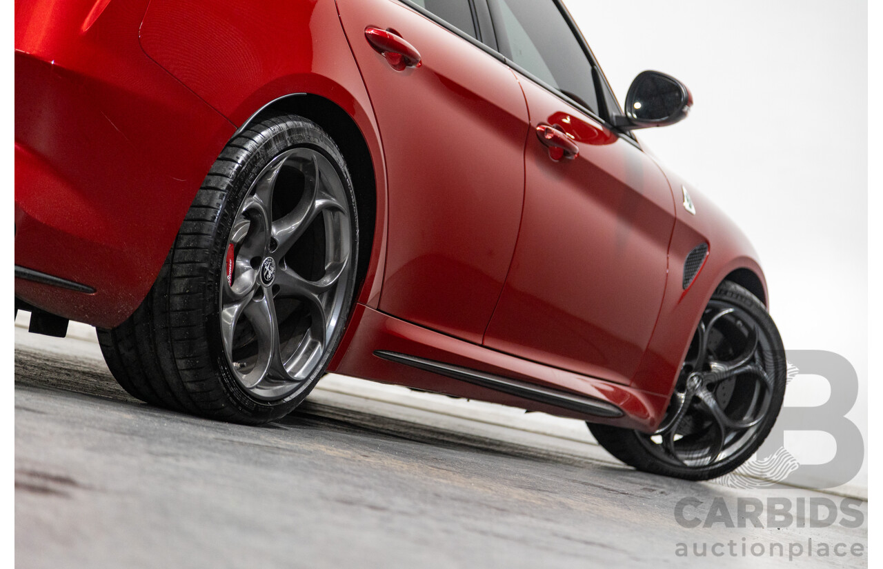 06/2018 Alfa Romeo Giulia Quadrifoglio MY18 4d Sedan Competizione Red Metallic Twin Turbo V6 2.9L