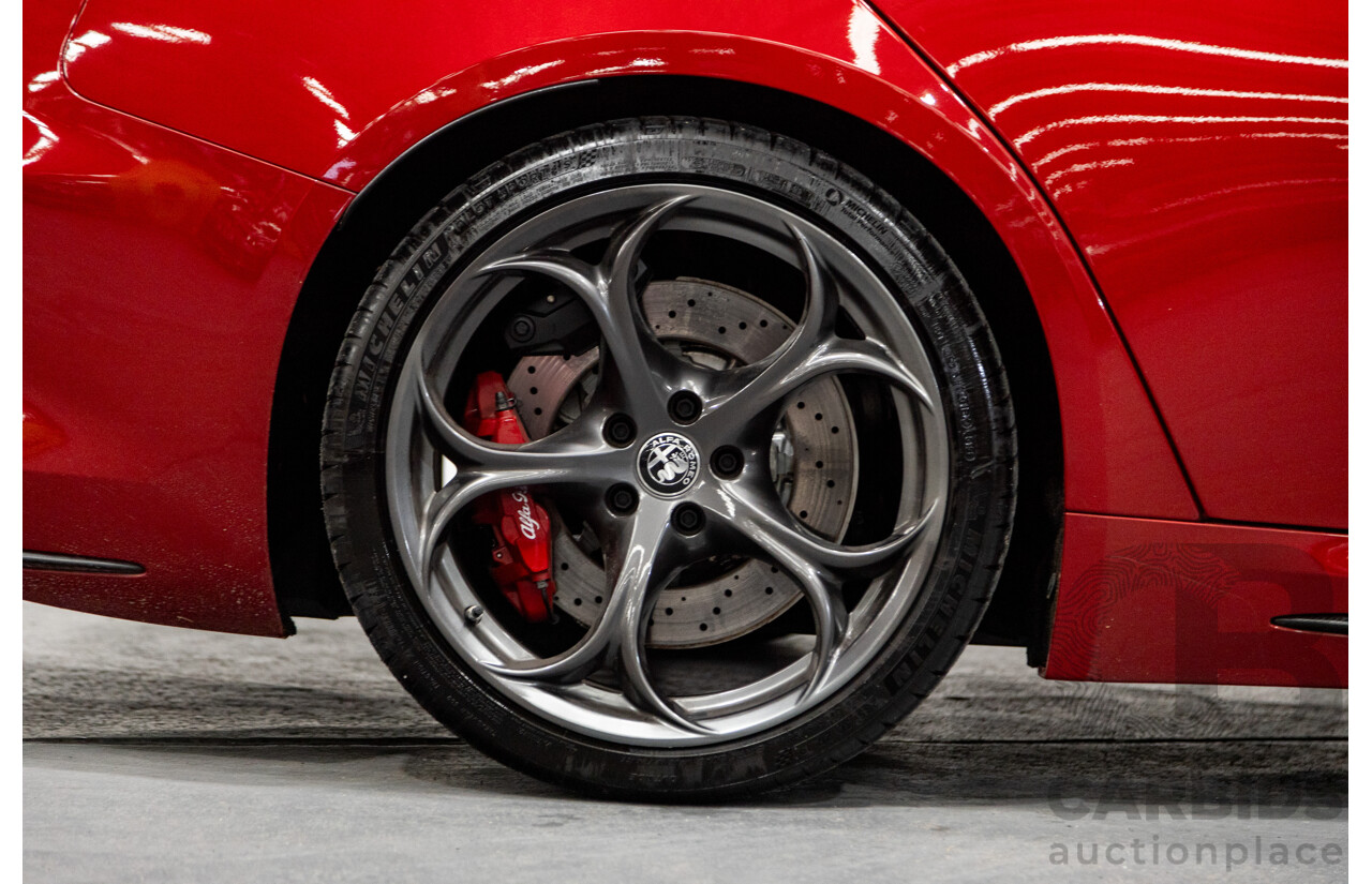 06/2018 Alfa Romeo Giulia Quadrifoglio MY18 4d Sedan Competizione Red Metallic Twin Turbo V6 2.9L