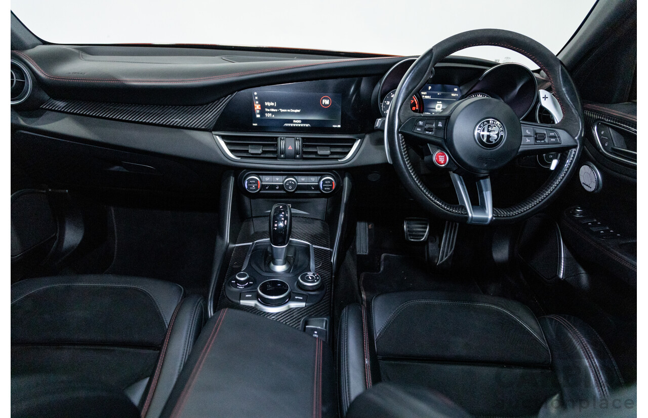 06/2018 Alfa Romeo Giulia Quadrifoglio MY18 4d Sedan Competizione Red Metallic Twin Turbo V6 2.9L