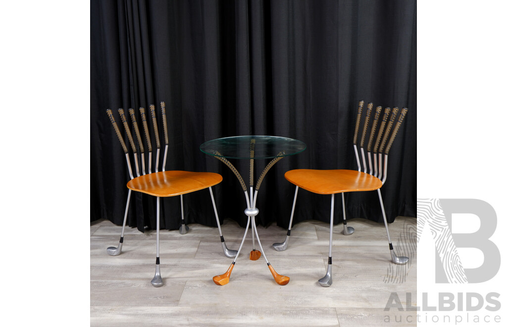 Golf Themed Three Piece Pattio Suite