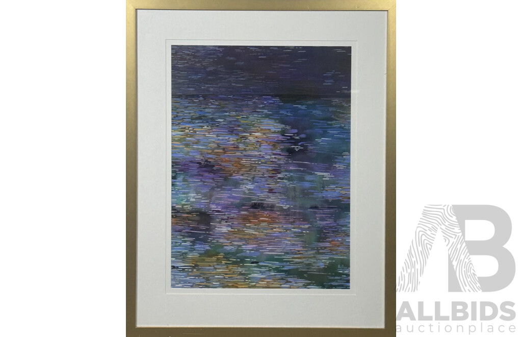 Lareen Phillips, (20th Century, Australian), Waterdance, Acrylic, 94 x 75 cm (frame)