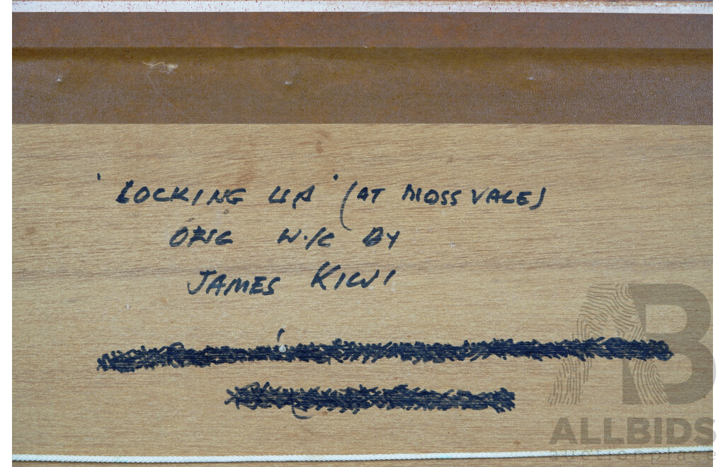 James Kiwi, (20th Century, Estonian-Australian, 1921 - 1989), Looking Up (At Moss Vale), Original Watercolour, 56 x 71 cm (frame)