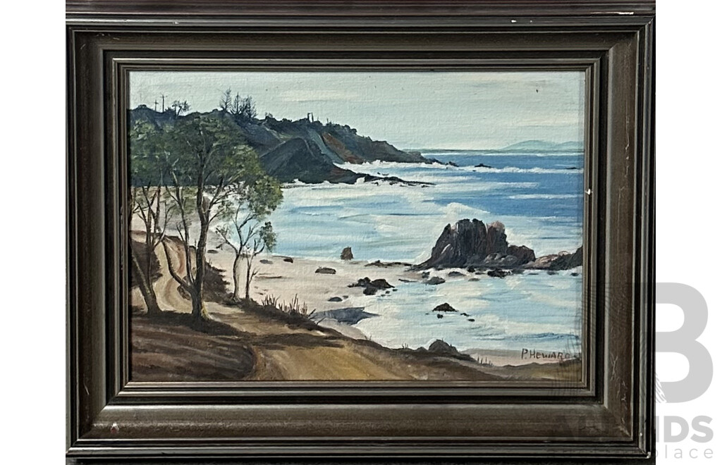 P. Heward, (20th Century, Australian), Inviting Waters, Oil on Canvas Board, 35 x 45 cm (frame)