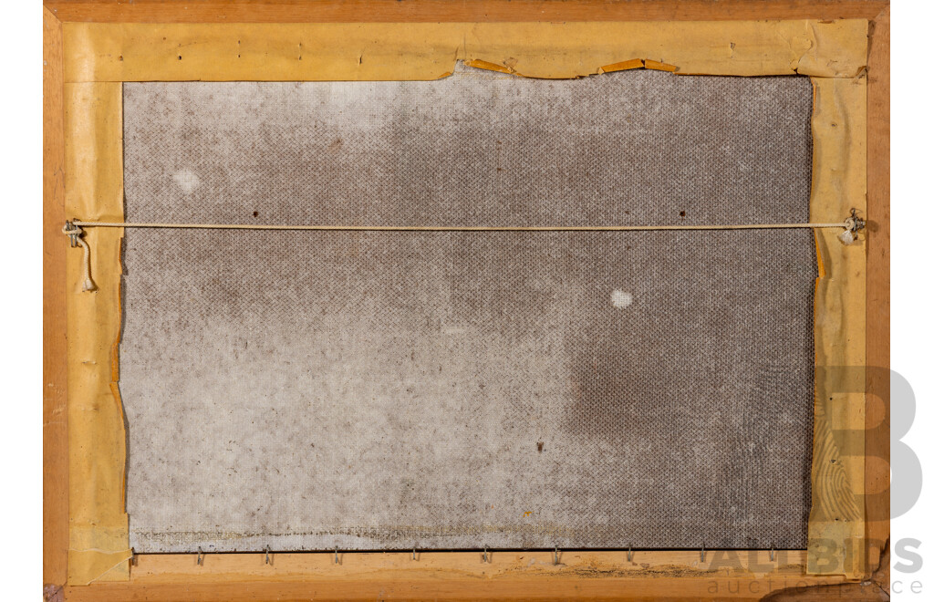 Artist Unknown, (20th Century), Country Cottage, Lovely Vintage Oil on Masonite, 50 x 70 cm (frame)