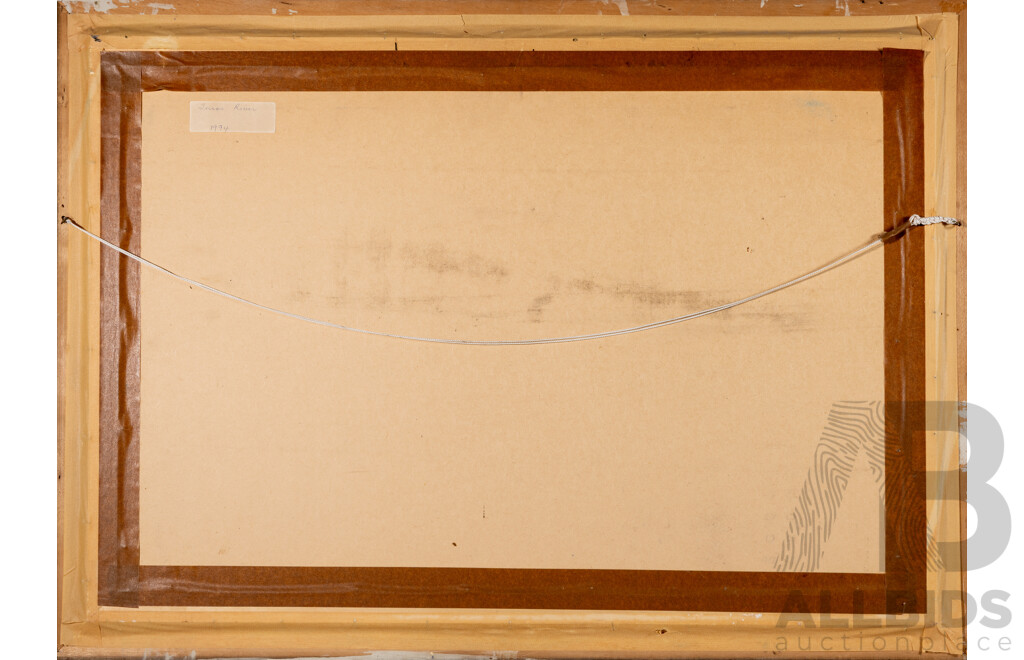 Lee Miller, (20th Century, Australian), Tuross River (1994), Wonderful Original Oil on Board, 80 x 110 cm (frame)