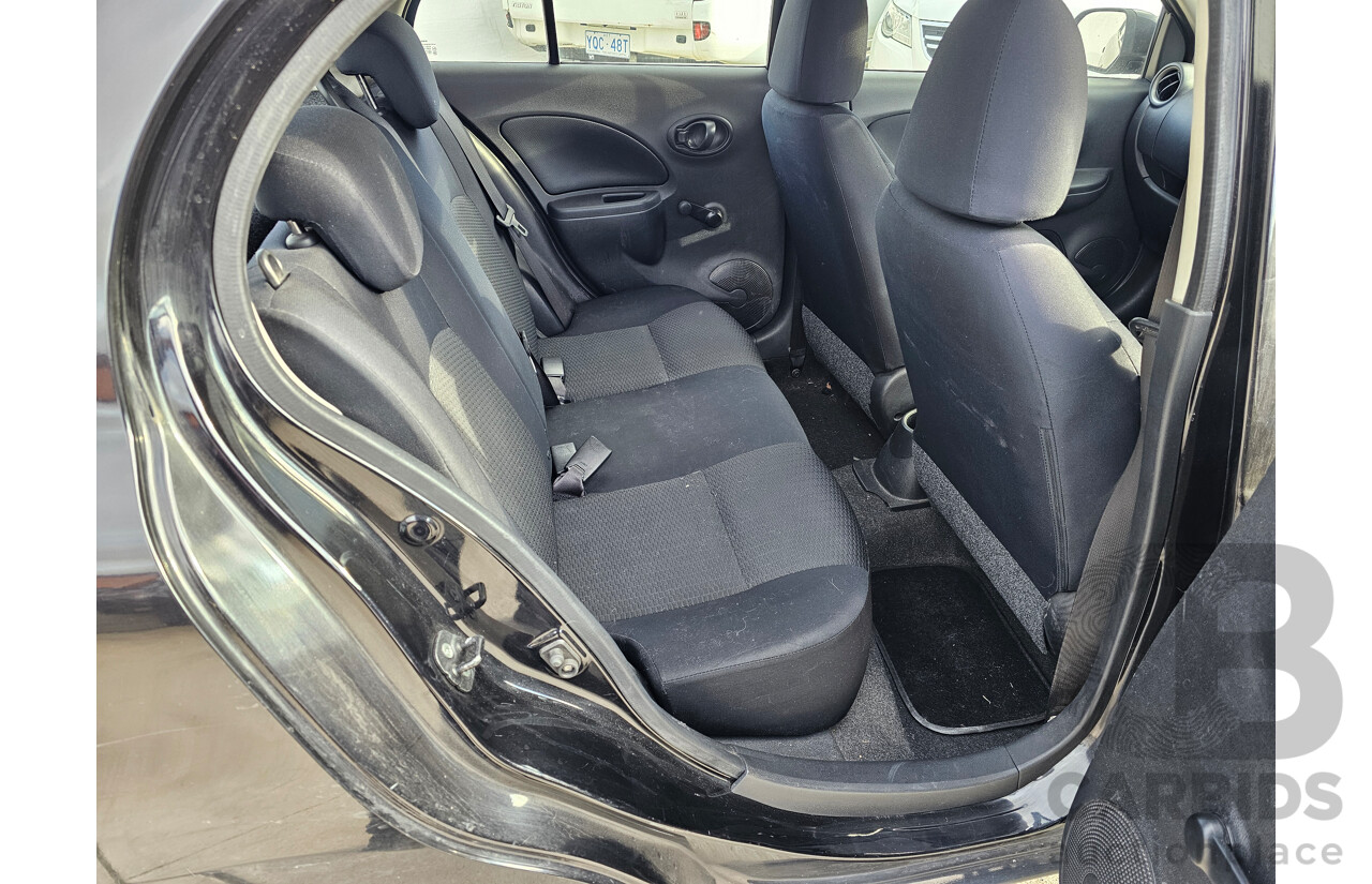 9/2011 Nissan Micra ST K13 5d Hatchback Black 1.2L