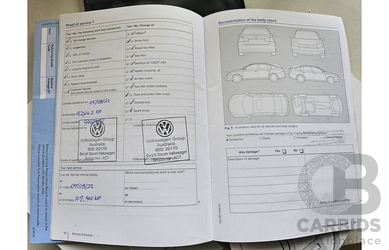 6/2014 Volkswagen Golf 90 TSI Trendline AU 4d Wagon White 1.4L