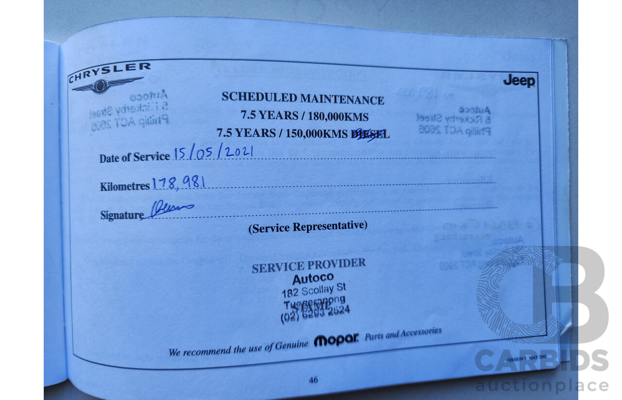 05/2007 Chrysler Pt Cruiser LIMITED FWD MY06 5D Hatchback Silver 2.4L