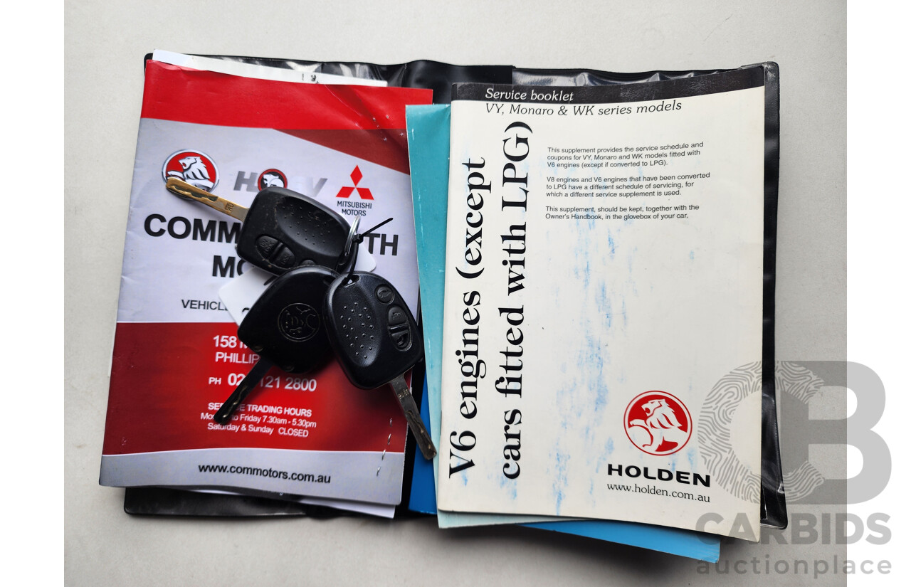 08/2003 Holden Commodore ACCLAIM RWD VY 4D Sedan Grey 3.8L