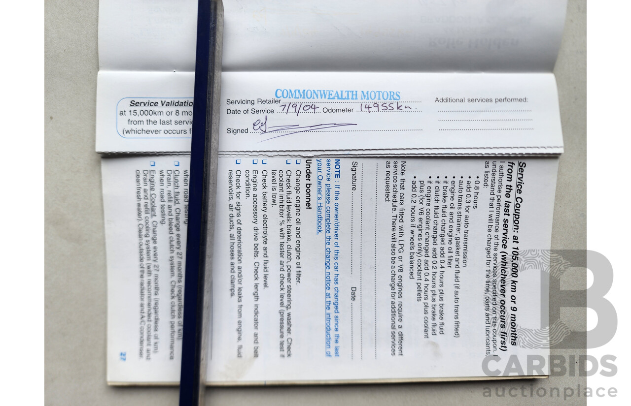 08/2003 Holden Commodore ACCLAIM RWD VY 4D Sedan Grey 3.8L