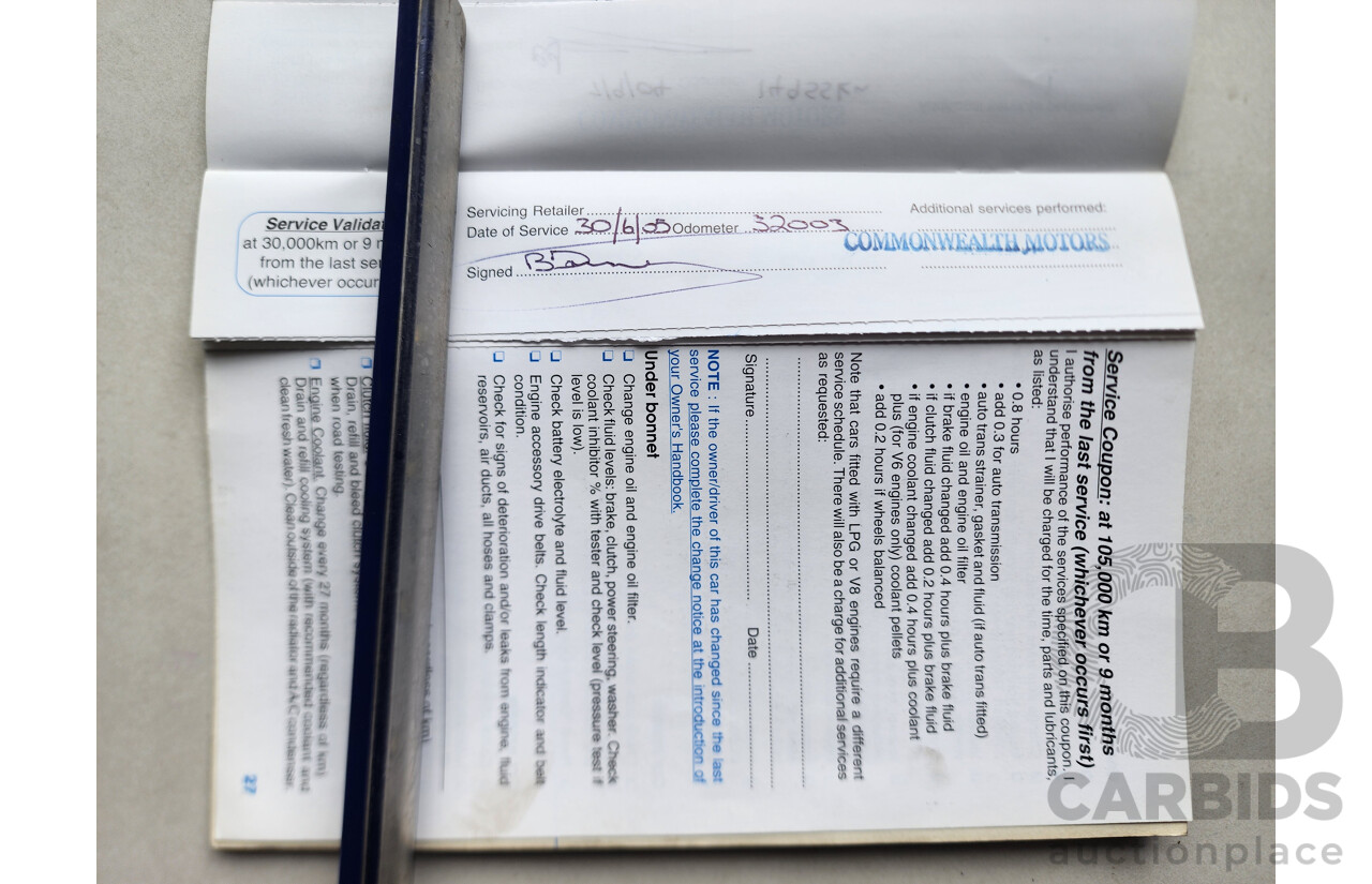 08/2003 Holden Commodore ACCLAIM RWD VY 4D Sedan Grey 3.8L