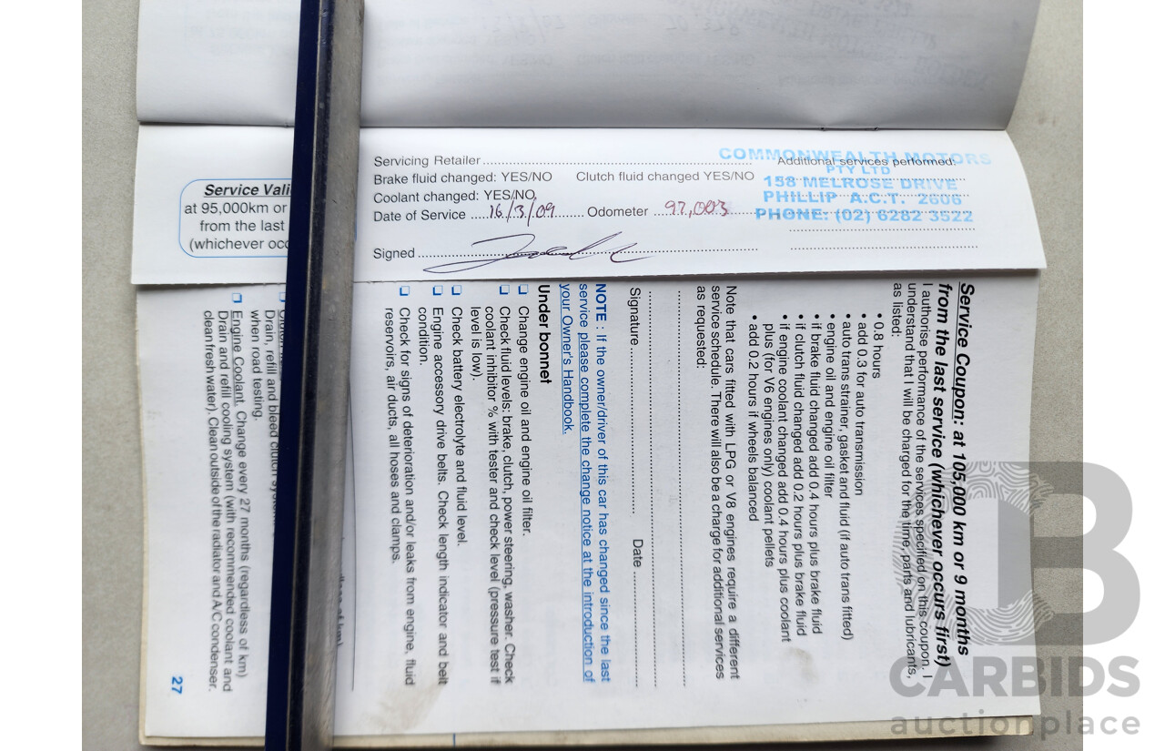 08/2003 Holden Commodore ACCLAIM RWD VY 4D Sedan Grey 3.8L