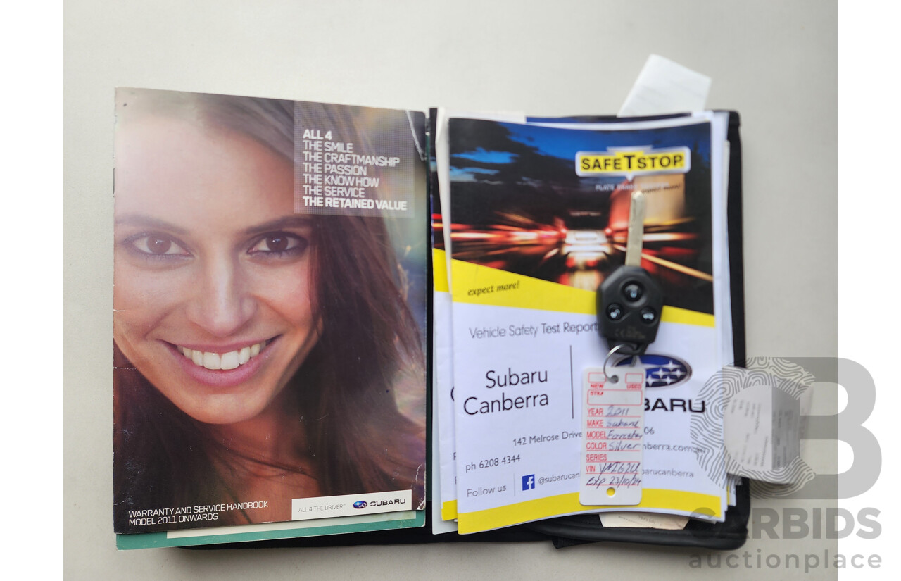 09/2011 Subaru Forester X AWD MY11 4D Wagon Silver 2.5L