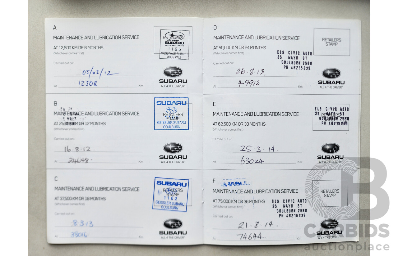 09/2011 Subaru Forester X AWD MY11 4D Wagon Silver 2.5L