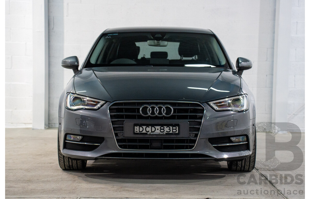 9/2015 Audi A3 Sportback 1.8 TFSI Ambition 8V MY15 5d Hatchback Monsoon Grey Metallic Turbo 1.8L