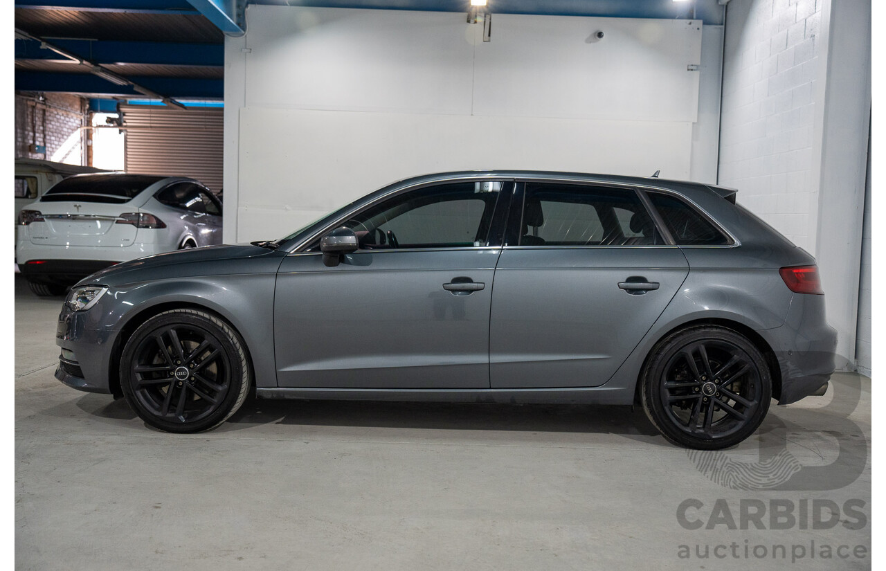 9/2015 Audi A3 Sportback 1.8 TFSI Ambition 8V MY15 5d Hatchback Monsoon Grey Metallic Turbo 1.8L