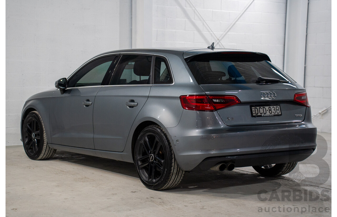 9/2015 Audi A3 Sportback 1.8 TFSI Ambition 8V MY15 5d Hatchback Monsoon Grey Metallic Turbo 1.8L