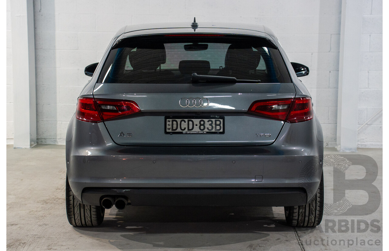 9/2015 Audi A3 Sportback 1.8 TFSI Ambition 8V MY15 5d Hatchback Monsoon Grey Metallic Turbo 1.8L