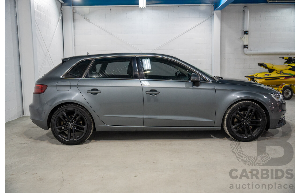 9/2015 Audi A3 Sportback 1.8 TFSI Ambition 8V MY15 5d Hatchback Monsoon Grey Metallic Turbo 1.8L