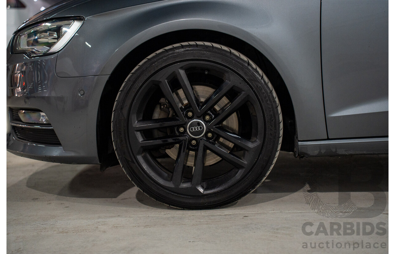 9/2015 Audi A3 Sportback 1.8 TFSI Ambition 8V MY15 5d Hatchback Monsoon Grey Metallic Turbo 1.8L