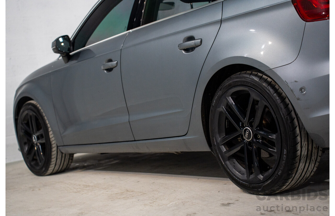 9/2015 Audi A3 Sportback 1.8 TFSI Ambition 8V MY15 5d Hatchback Monsoon Grey Metallic Turbo 1.8L
