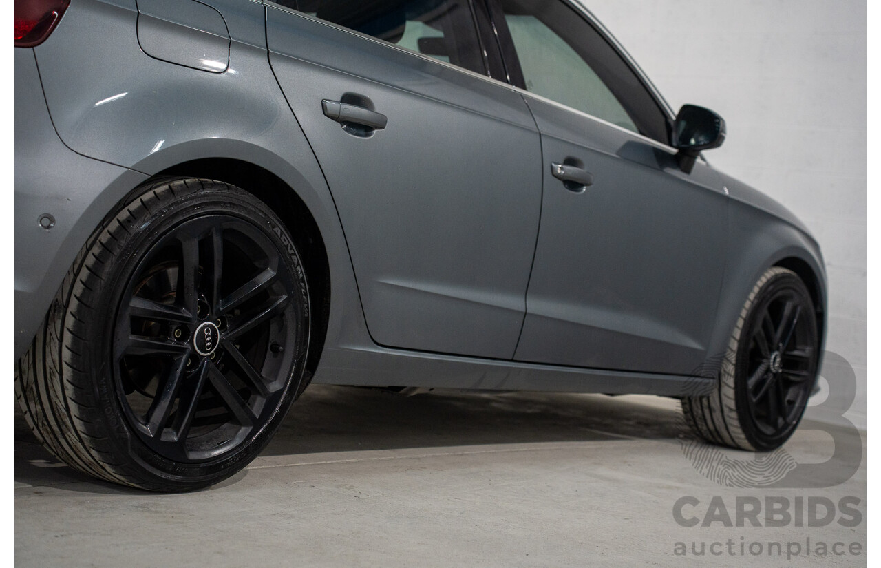9/2015 Audi A3 Sportback 1.8 TFSI Ambition 8V MY15 5d Hatchback Monsoon Grey Metallic Turbo 1.8L