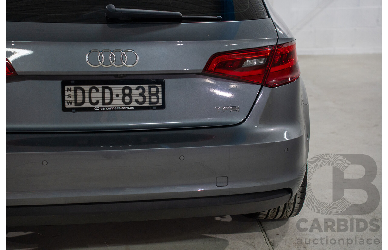 9/2015 Audi A3 Sportback 1.8 TFSI Ambition 8V MY15 5d Hatchback Monsoon Grey Metallic Turbo 1.8L