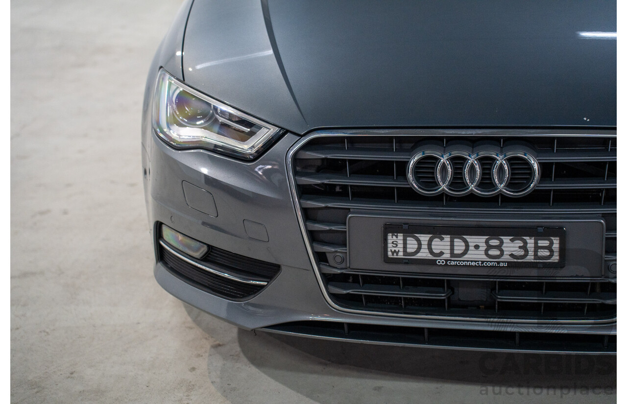 9/2015 Audi A3 Sportback 1.8 TFSI Ambition 8V MY15 5d Hatchback Monsoon Grey Metallic Turbo 1.8L
