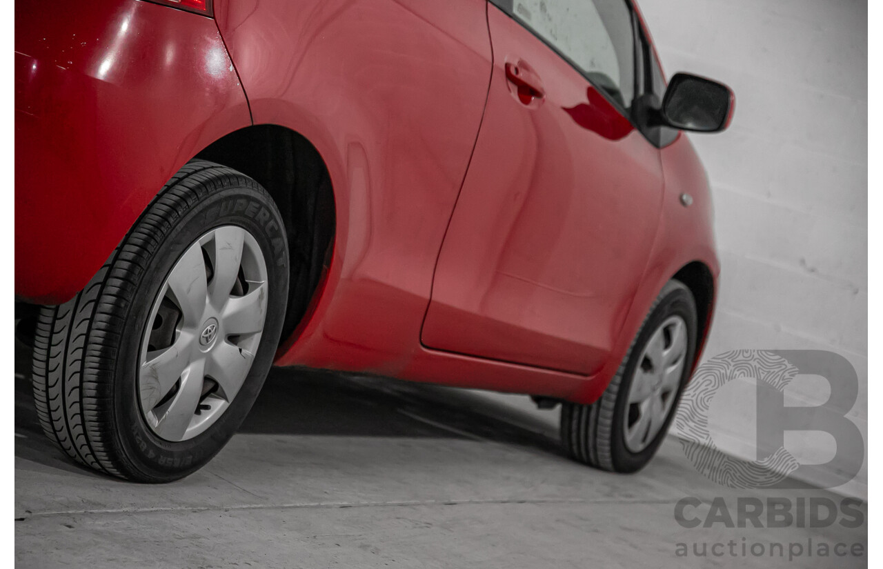 1/2007 Toyota Yaris YR NCP90R 3d Hatchback Cherry Red 1.3L