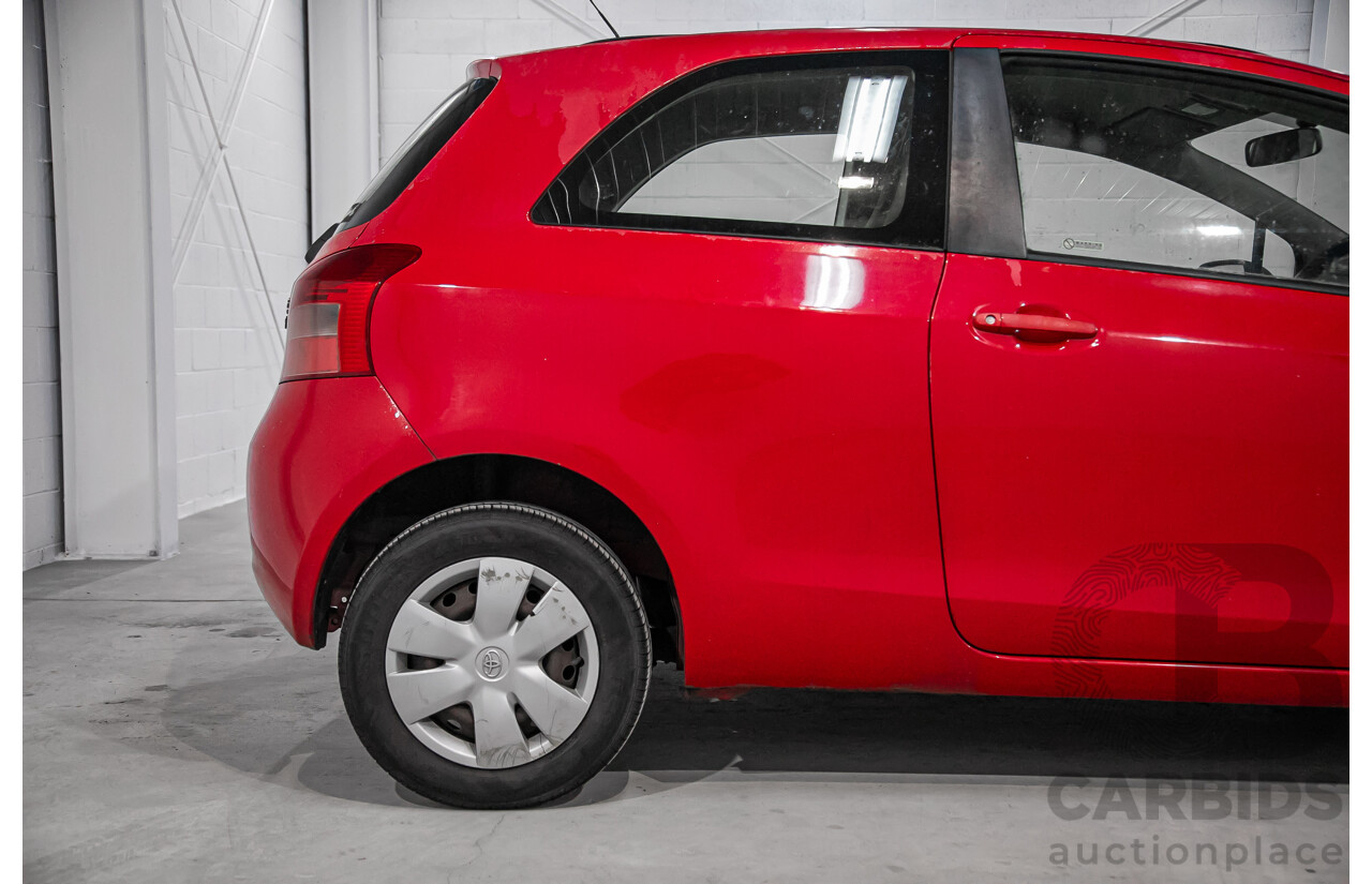 1/2007 Toyota Yaris YR NCP90R 3d Hatchback Cherry Red 1.3L