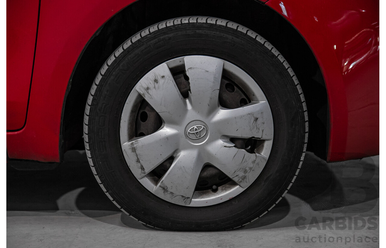 1/2007 Toyota Yaris YR NCP90R 3d Hatchback Cherry Red 1.3L