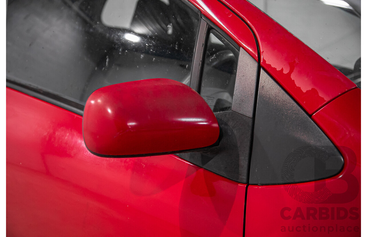 1/2007 Toyota Yaris YR NCP90R 3d Hatchback Cherry Red 1.3L