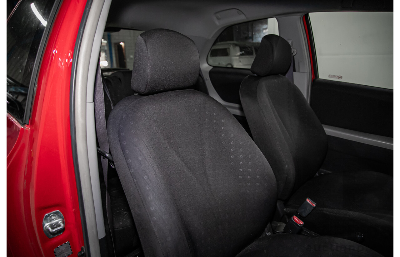 1/2007 Toyota Yaris YR NCP90R 3d Hatchback Cherry Red 1.3L