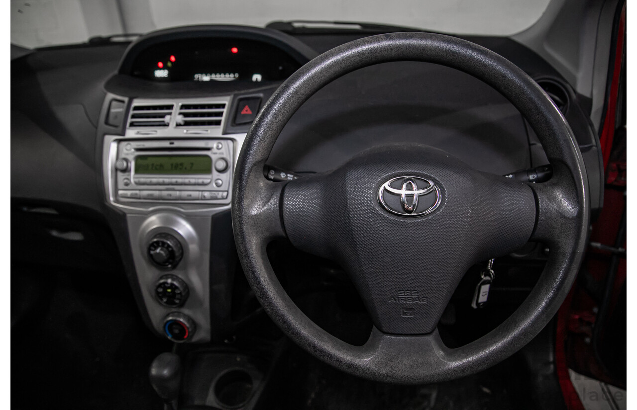 1/2007 Toyota Yaris YR NCP90R 3d Hatchback Cherry Red 1.3L