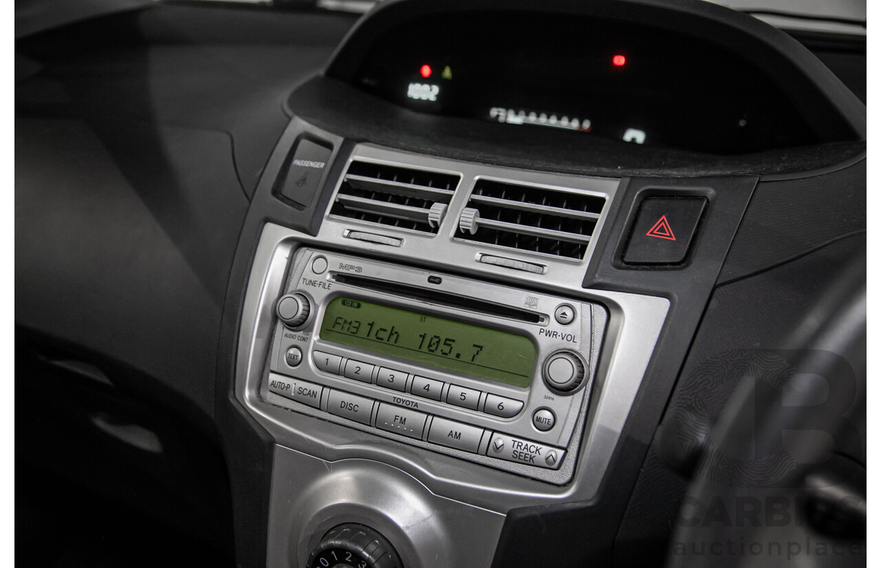 1/2007 Toyota Yaris YR NCP90R 3d Hatchback Cherry Red 1.3L