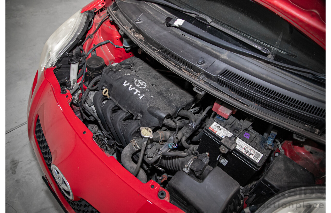 1/2007 Toyota Yaris YR NCP90R 3d Hatchback Cherry Red 1.3L