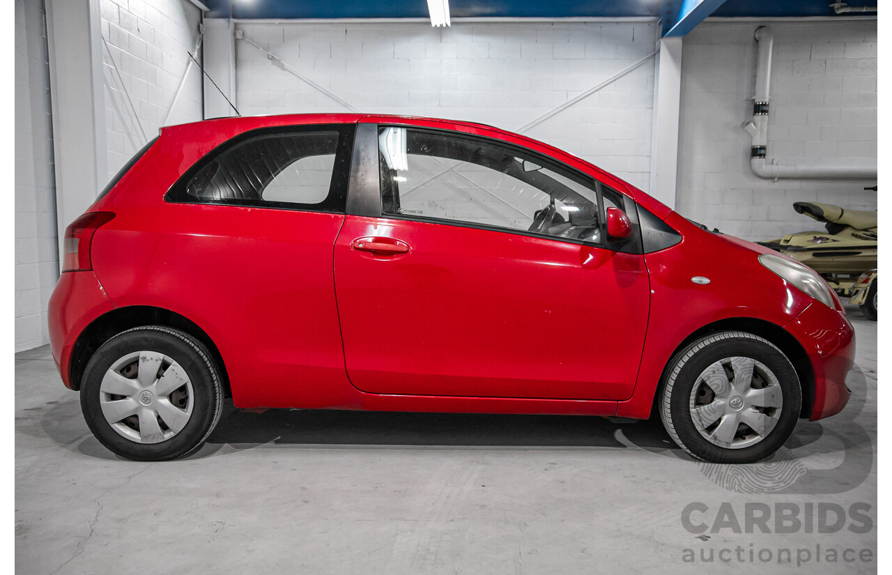1/2007 Toyota Yaris YR NCP90R 3d Hatchback Cherry Red 1.3L