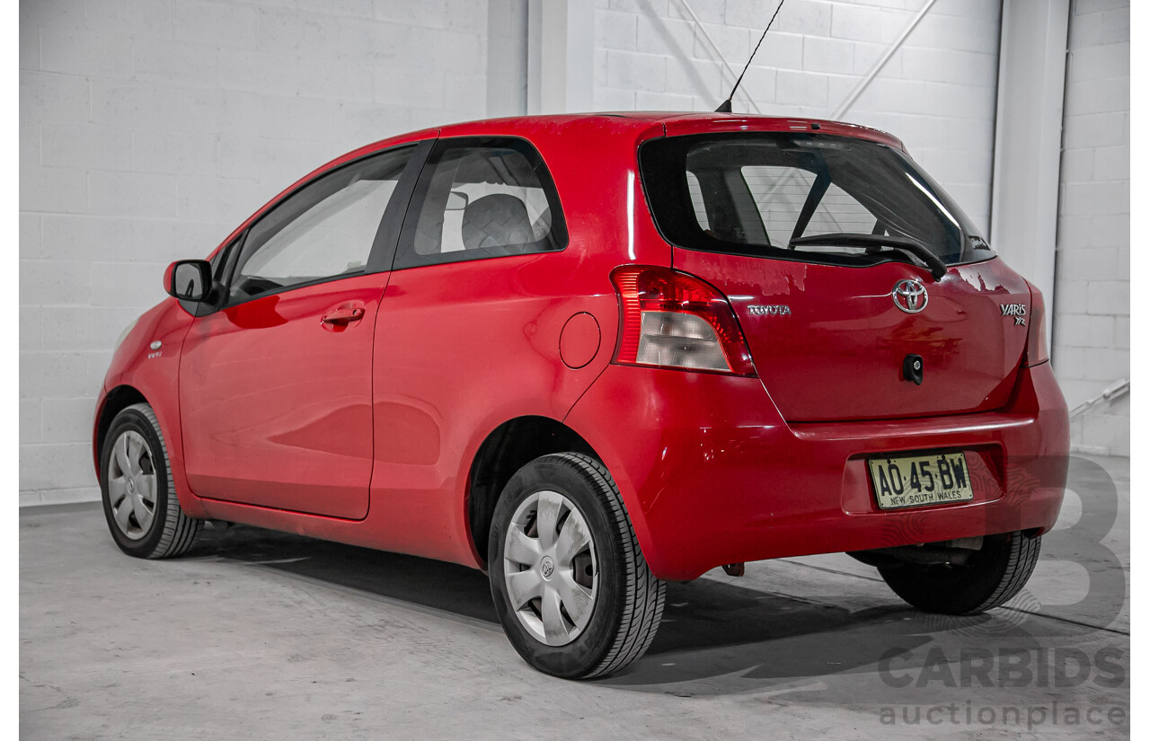 1/2007 Toyota Yaris YR NCP90R 3d Hatchback Cherry Red 1.3L