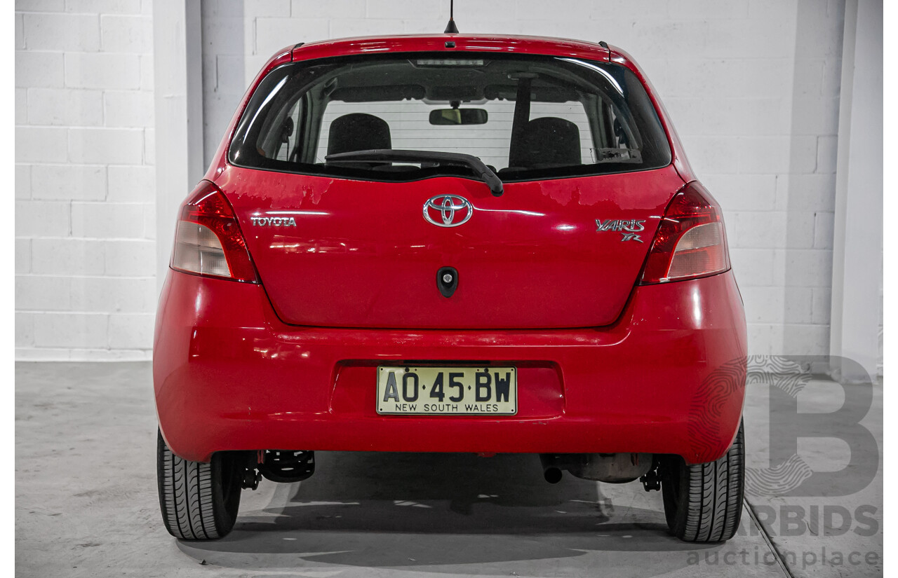 1/2007 Toyota Yaris YR NCP90R 3d Hatchback Cherry Red 1.3L