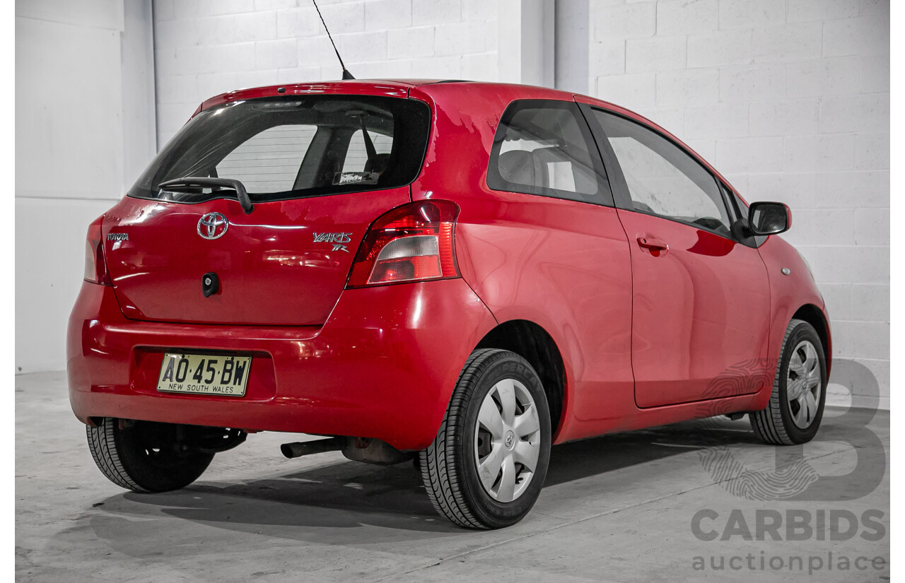 1/2007 Toyota Yaris YR NCP90R 3d Hatchback Cherry Red 1.3L