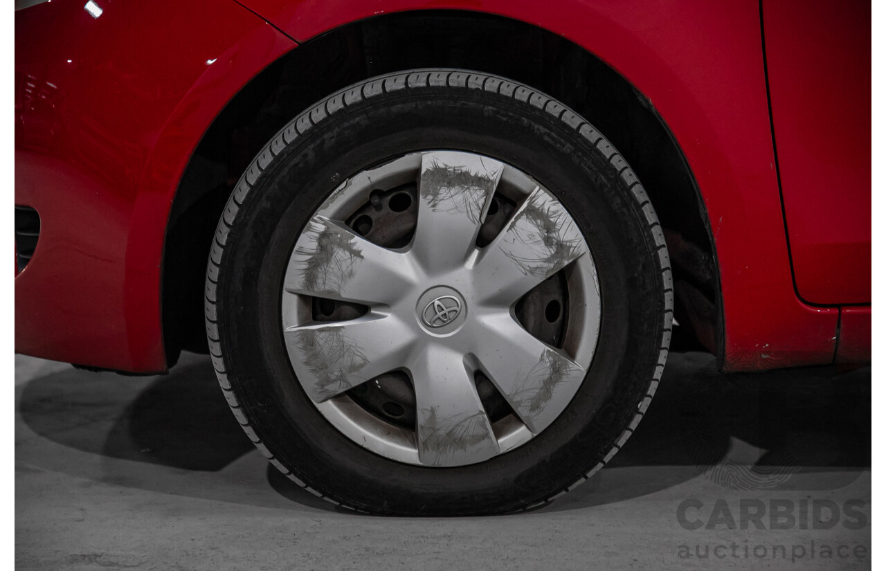 1/2007 Toyota Yaris YR NCP90R 3d Hatchback Cherry Red 1.3L