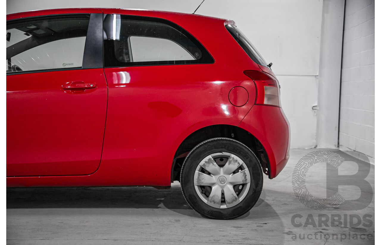 1/2007 Toyota Yaris YR NCP90R 3d Hatchback Cherry Red 1.3L