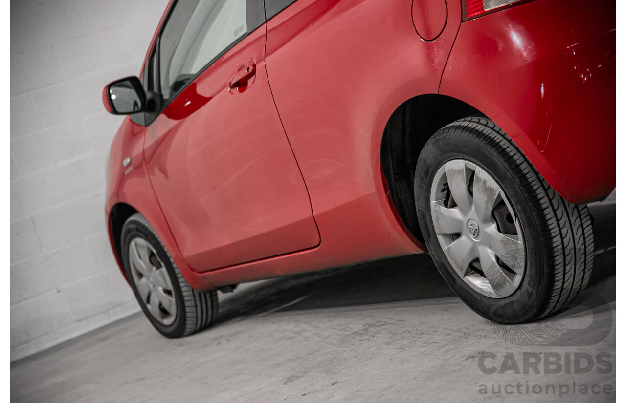 1/2007 Toyota Yaris YR NCP90R 3d Hatchback Cherry Red 1.3L